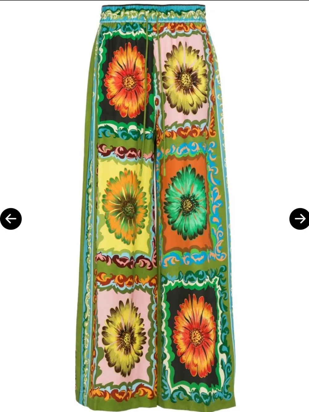 Alémais Disco Daisy Wide Leg Pants 8 US